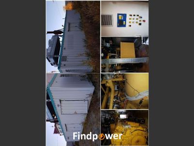 RUSOFFER-046 1.03MWe CATERPILLAR G3516 [1287 kVa x1] Used Refurbished Container packaged Natural gas fueled Power plant 2008Y 400V 50HZ